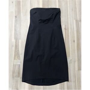 J. Crew Classic Black Strapless Dress